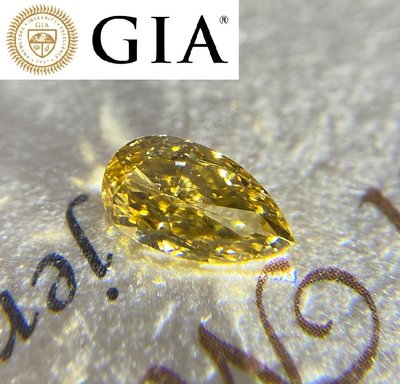 【台北周先生】天然Fancy黃色鑽石 0.6克拉 濃郁威士忌美色 Even分布 高淨度VVS 送GIA證書