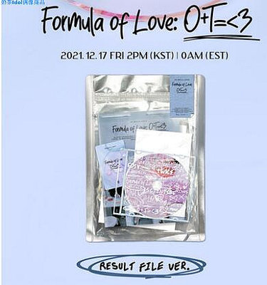 TWICE 3 Formula of Love Result file簽名〖奶茶Idol商品】