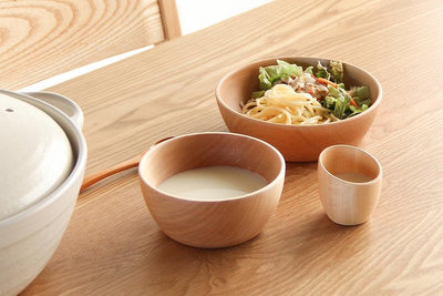 平常小姐┋未使用┋日本 高橋工藝 Cara 木製輕量沙拉碗 15cm
