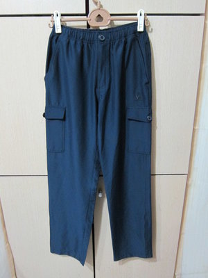 衣市藍~le coq sportif 口袋休閒長褲 (M~腰75-81cm~深藍~) (210222)