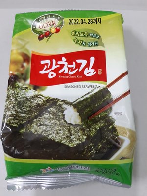 好吃零食小舖~韓國 岩燒薄鹽海苔 (全素) 原味 1盒12元