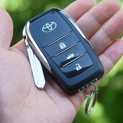 豐田 鑰匙套 折疊鑰匙包 YARIS ALTIS CAMRY RAV4 CHR AURIS 後配鑰匙包 汽車遙控保護殼－邁德好服裝包包