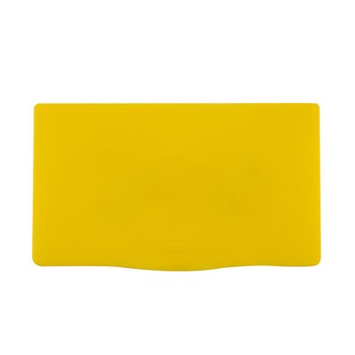口罩收納盒 卡扣式透明塑膠 防塵/防潮/防壓/保潔口罩攜帶盒適用卡片/小物收納口罩外出盒保護盒口罩盒 [黃色]