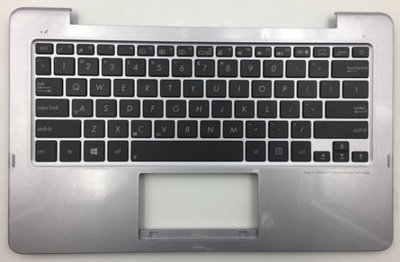 華碩筆記型電腦專用鍵盤 ASUS TX201L 鍵盤 含銀色C殼 原廠英文鍵盤