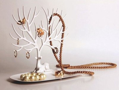 【牛牛小舖】泰國創意森林麋鹿角 首飾架 展示架 小飾品 項鏈 耳環 戒指 收納架