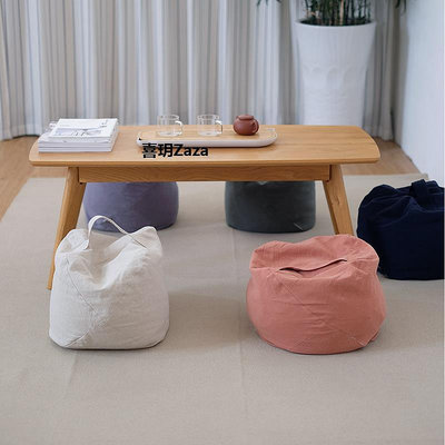 新品簡約棉麻軟管坐墊 現代極簡北歐飄窗地板坐墩亞麻蒲團墊凳子