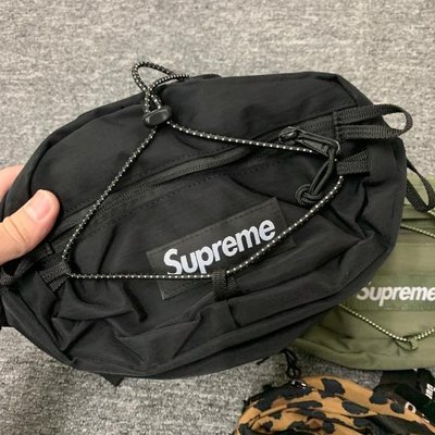 美牌Supreme正品box logo新款49TH Waist Bag 軍綠豹紋色腰包單肩斜挎包