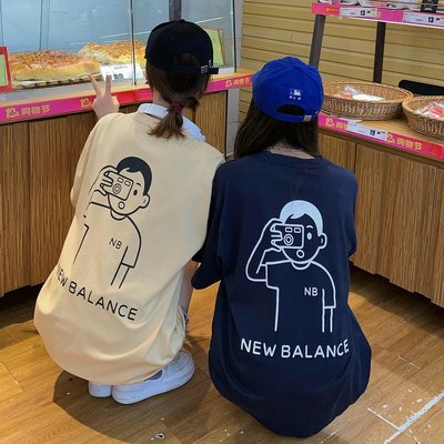 【Noritake聯名款】New Balance NB攝影男孩情侶款百搭圓領短袖T恤