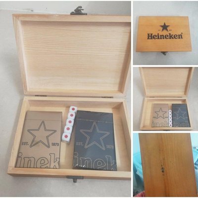 牛牛ㄉ媽*海尼根金耀星年撲克牌盒裝木盒