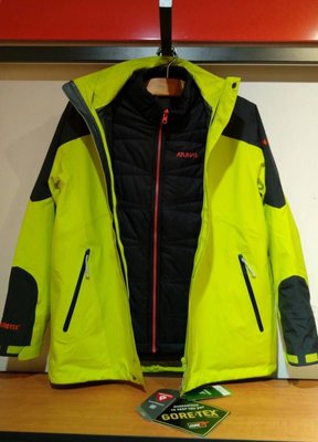 歐都納 男款 專業登山外套 GORETEX外套 內裏刷毛外套 二件式外套尺寸: M