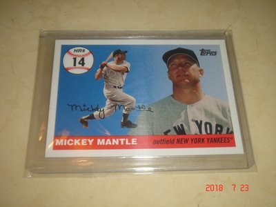 美國職棒 Yankees Mickey Mantle 2006 Topps #MHR14 球員卡