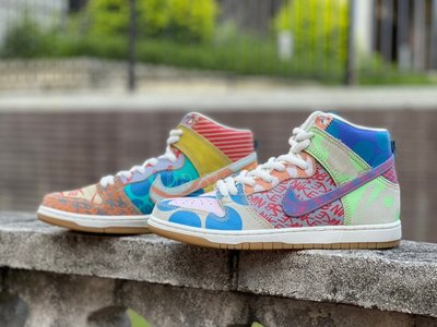 【Dr.Shoes 】Nike SB Zoom Dunk High What The 塗鴉 鴛鴦 918321-381