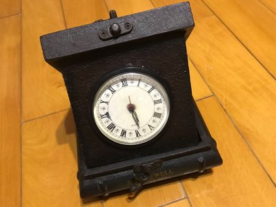 古董寶盒型狀 機械鬧鐘 手動上鍊發條鐘