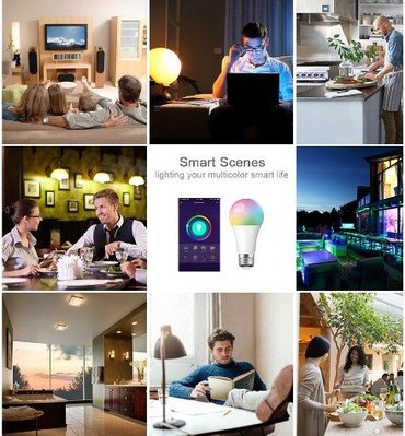 【保固一年 國家標準檢驗】Alexa Echo 台規智能 燈泡 WiFi燈泡 LED球泡燈 七彩燈泡 E27 RGB燈