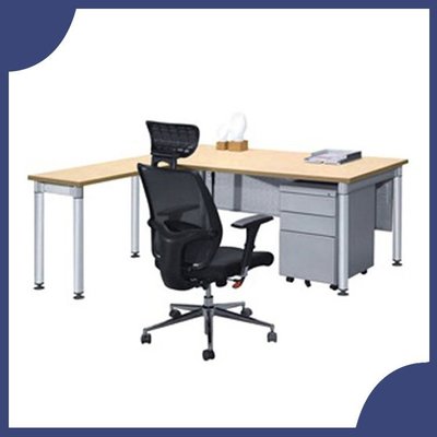 辦公家具 CKB-1788S+CKB-9045S+A-40S 水波紋 主管桌 辦公桌 書桌 桌子