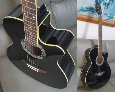 很新的ULTRA造型高級民謠吉他‧好按好彈‧便宜出售