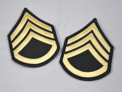 美國陸軍/USARMY 常服軍銜徽章/臂章 E-6/StaffSergeant