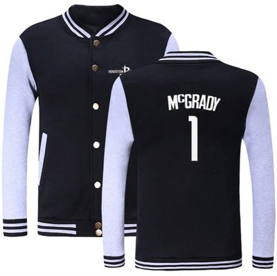 🌈Tracy McGrady棉運動厚外套🌈NBA球衣火箭隊Nike耐克愛迪達T-Mac棒球籃球風衣休閒薄夾克男722