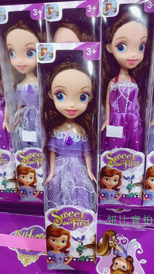 (現貨) 新款索菲亞小公主 蘇菲亞娃娃芭比 Sofia索菲亞公主芭比 手上芭比 蘇菲亞芭芘比娃娃 長髮公主兒童聖誕玩具