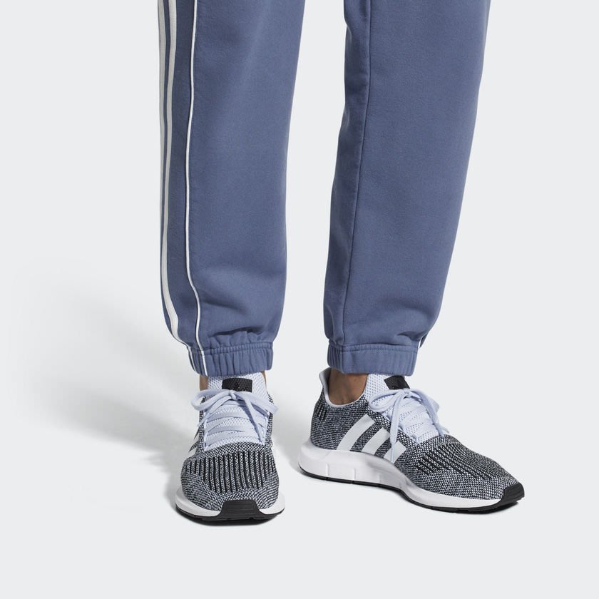 adidas originals swift run CQ2122 灰色透氣編織運動鞋| Yahoo奇摩拍賣