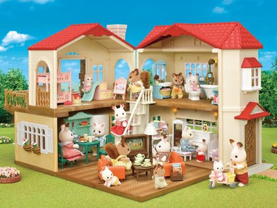 正品 森林家族森貝兒家族日版浴室睡房飯廳客廳家具套 女孩過家家玩具
