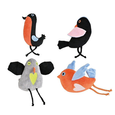 Amy Carol 夜光響紙鳥樂園 可愛的鳥類造型玩具 貓咪玩樂中帶點響紙的聲音 貓用玩具『WANG』