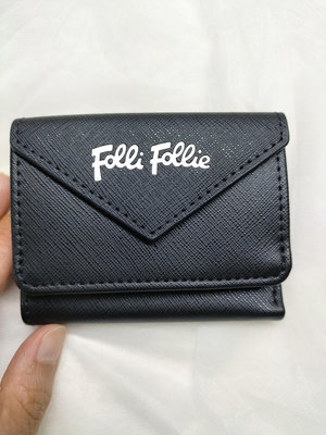 希臘 Folli Follie 三折防刮零錢包 短夾 皮夾 極簡時尚 信用卡零錢好收納~（無盒）保證真品~