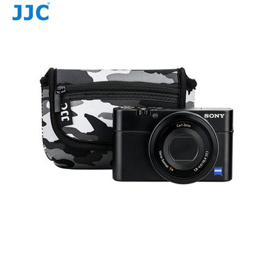 陸JJC Canon 佳能 G7X 一代 薄型彈性布料防刮傷 OC-R1YGR迷彩相機包