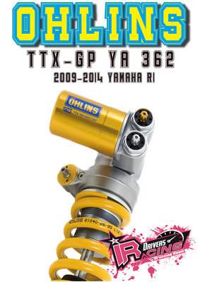 ♚賽車手的試衣間♚ Ohlins ® TTX-GP YA 362 2009-2014 Yamaha R1 避震器