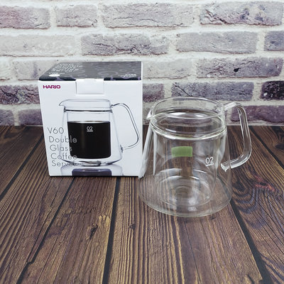 【HARIO】雙層咖啡壺500ML✰VWS-50T✰雙層玻璃設計/保溫質感兼具/造型美觀/手沖咖啡【公司貨/附發票】