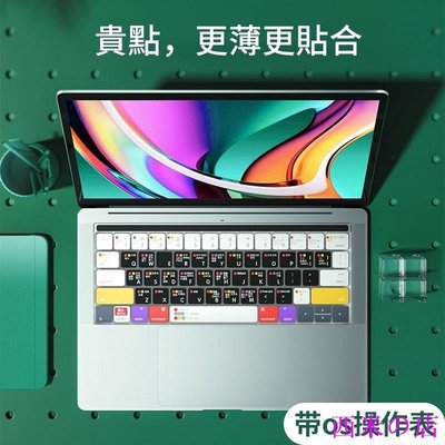 西米の店蘋果鍵盤膜 macbook鍵盤貼  macbook鍵盤保護膜 mac鍵盤貼 筆電鍵盤貼 保護膜  M1快捷鍵 OS