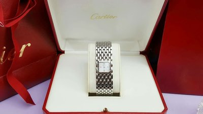 Cartier 卡地亞 Panthere Ruban美洲豹款系列稀有彩繪 /珍珠貝面盤 手錶
