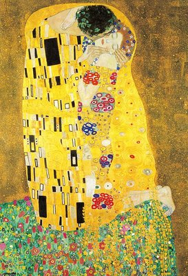 51-255 1000片日本進口拼圖 名畫 Klimt 克林姆 吻 KISS