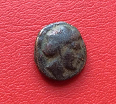 W014古希臘銅幣一枚 2.8g 12mm 約公元前3-1世