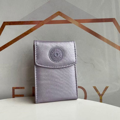 新款熱銷 Kipling 猴子包 金屬紫 AC3760 輕量拉鍊小包 超薄輕便 卡包 多夾層 防水 推薦款式 限量