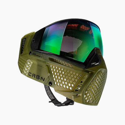 [三角戰略漆彈] CARBON ZERO PRO - 叢林綠 漆彈面罩(漆彈裝備 生存遊戲 面罩 面具)