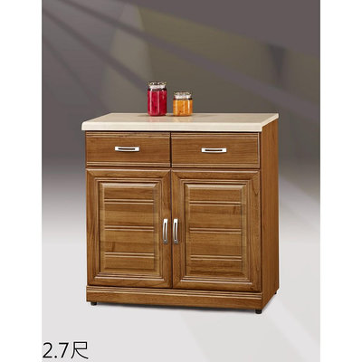 【全台傢俱】AA-23 樟木 石面 2.7尺 / 4尺 / 5.3尺餐櫃 (下座) 台灣製造 傢俱工廠直營