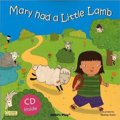 ＊小貝比的家＊MARY HAD A LITTLE LAMB /平裝書+CD/3-6歲/歌唱繪本