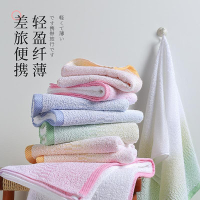 hayashi 日本進口家用純棉小浴巾輕薄速干吸水柔軟全棉洗澡毛巾