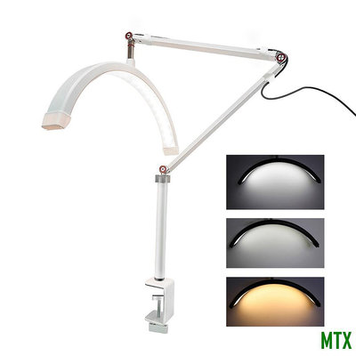 MTX旗艦店[新] Andoer HD-M3X 桌面 LED 視頻燈半月形補光燈 3000K-6000K 可調光帶 C 型夾桌