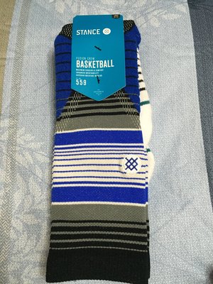 全新正品公司貨 STANCE  藍黑白線條 559 頂級籃球襪 NBA指定用襪 ASG