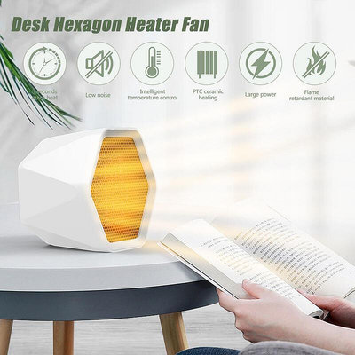 快速出貨迷你機 無葉熱風扇  桌面電暖器   六邊形機  Heater fan
