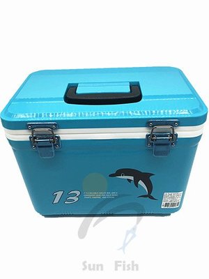 《三富釣具》冰寶 海豚冰箱 TH-130 (鑽孔) 13L 2.2kg 藍