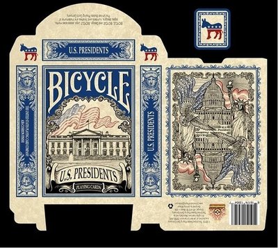 【USPCC撲克】Bicycle us president blue 美國總統 藍 民主黨