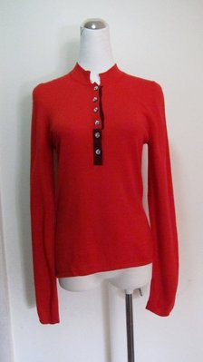 義大利名品.STRIKING紅POLO領毛衣---全新.原價28800
