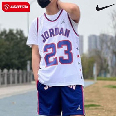 現貨熱銷-Nike耐克球衣男裝夏季新款運動Jordan背心籃球無袖T恤DJ0251-100爆款