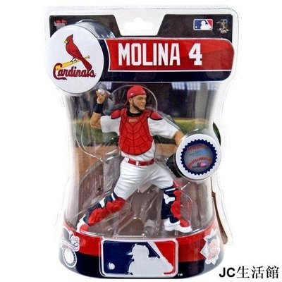 Imports Dragon MLB 棒球 人偶模型公仔 聖路易斯紅雀 捕手Molina 8ZIQ-雙喜生活館