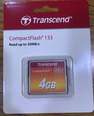 .點子電腦-北投...盒裝◎創見Transcend 133X倍速 4G CF◎記憶卡，只賣650元