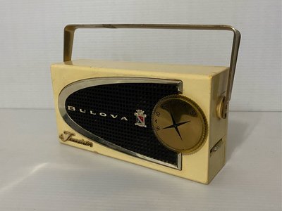 早期美國寶路華手提式電晶體古董收音機 space age