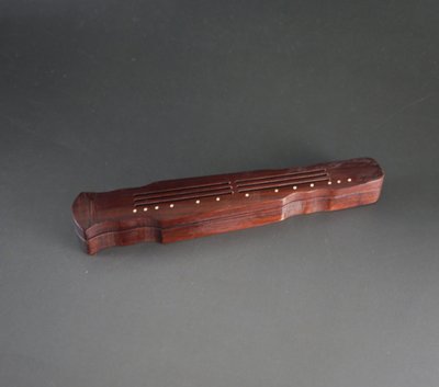 大紅酸枝 - 臥香盒- 古琴香盒 4 吋- 精工香盒 M556